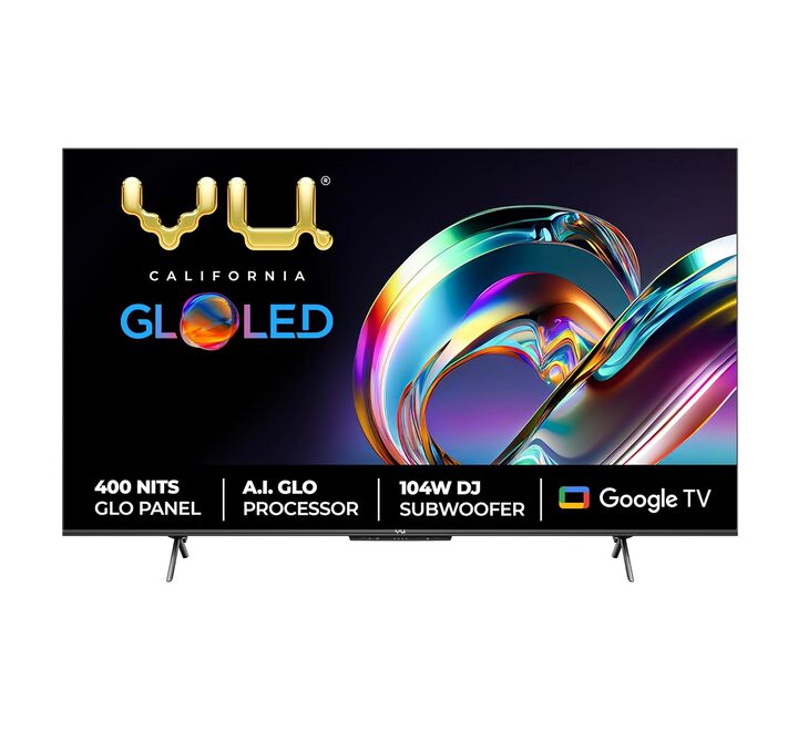 VU 126 cm (50 inches) The GloLED Series 4K Smart LED Google TV 50GloLED (Grey) (50GLO (3Y))